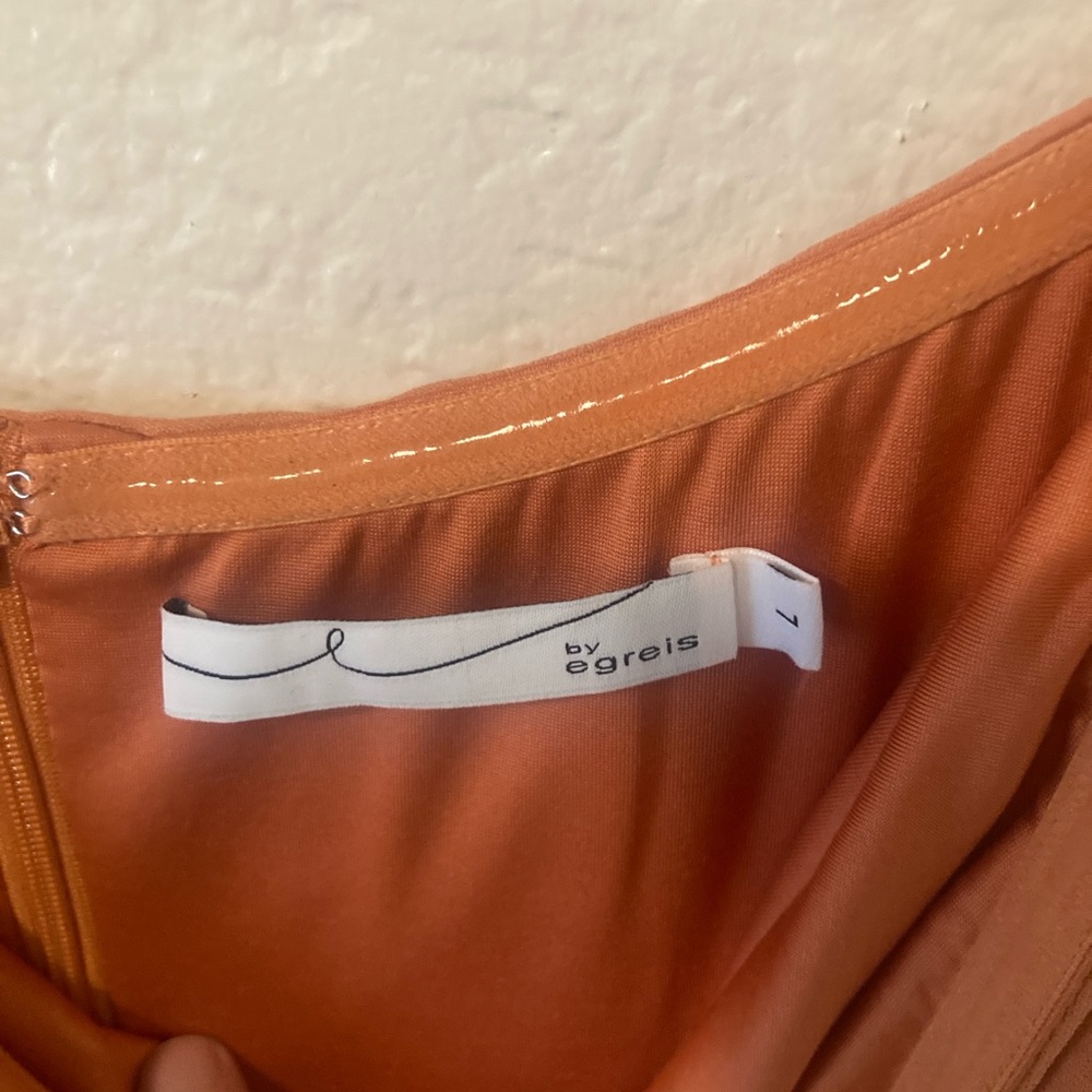 Chic Terracotta Draped Maxi Dress - Picture 3 of 4